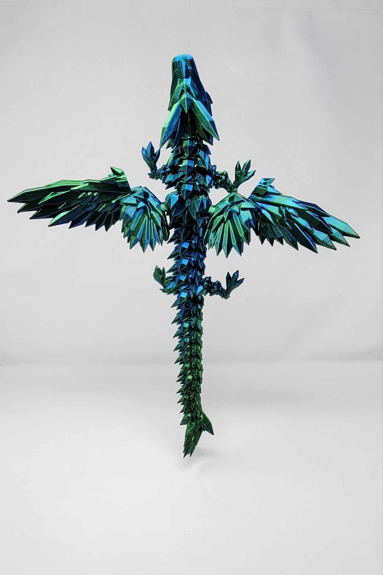 Enchanted Crystal Winged Dragon Figurine - BLB3D Printing