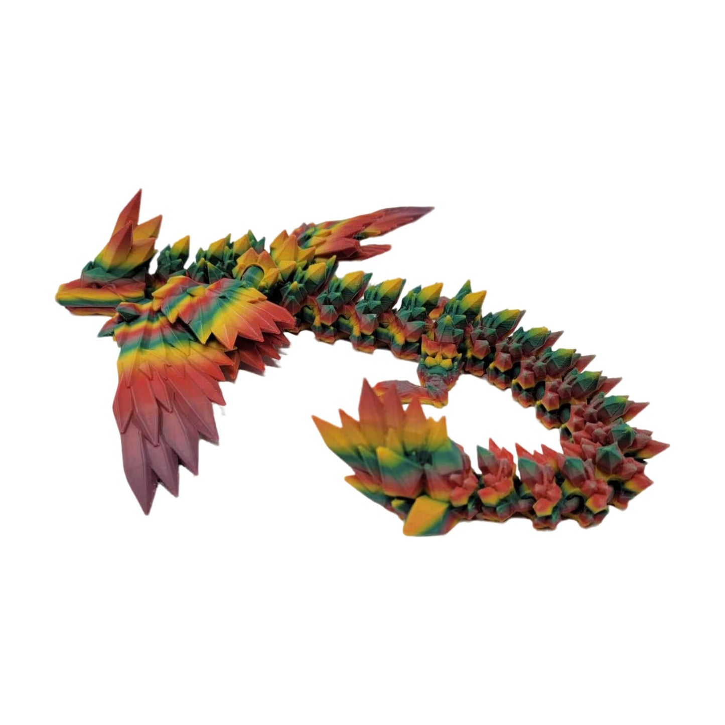 Enchanted Crystal Winged Dragon Figurine - BLB3D Printing