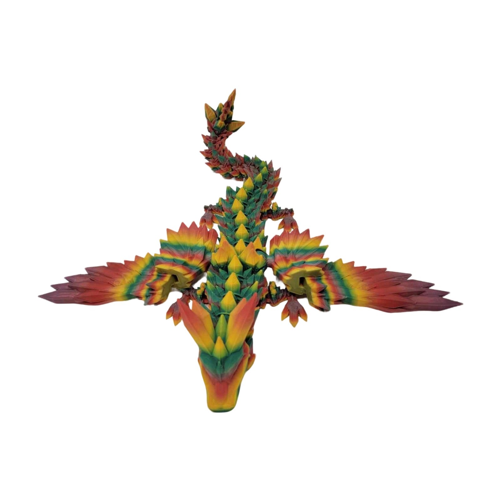 Enchanted Crystal Winged Dragon Figurine - BLB3D Printing