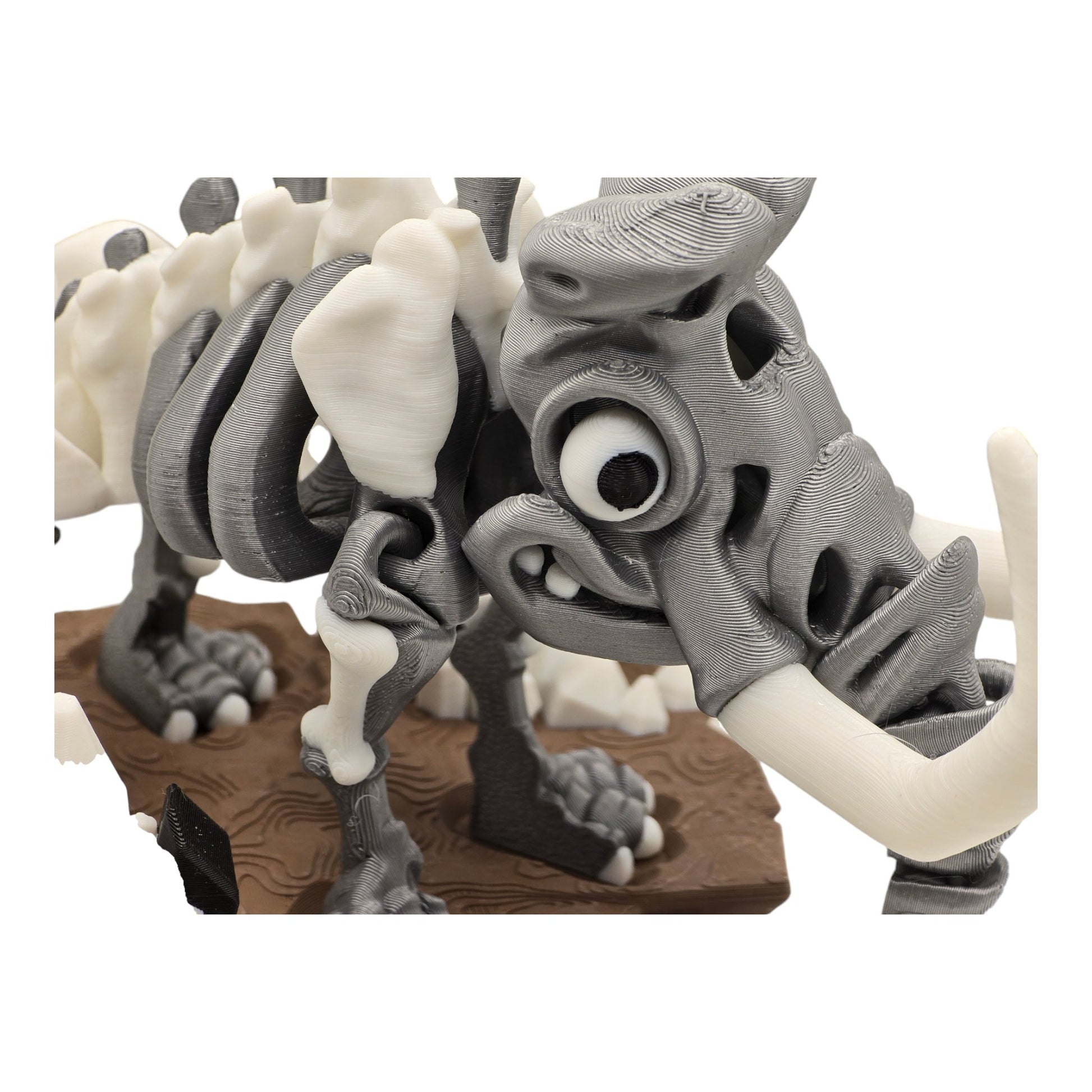 Mastodon Marvel: 3D Printed Prehistoric Skeleton by Flexi Factory - BLB3D Printing