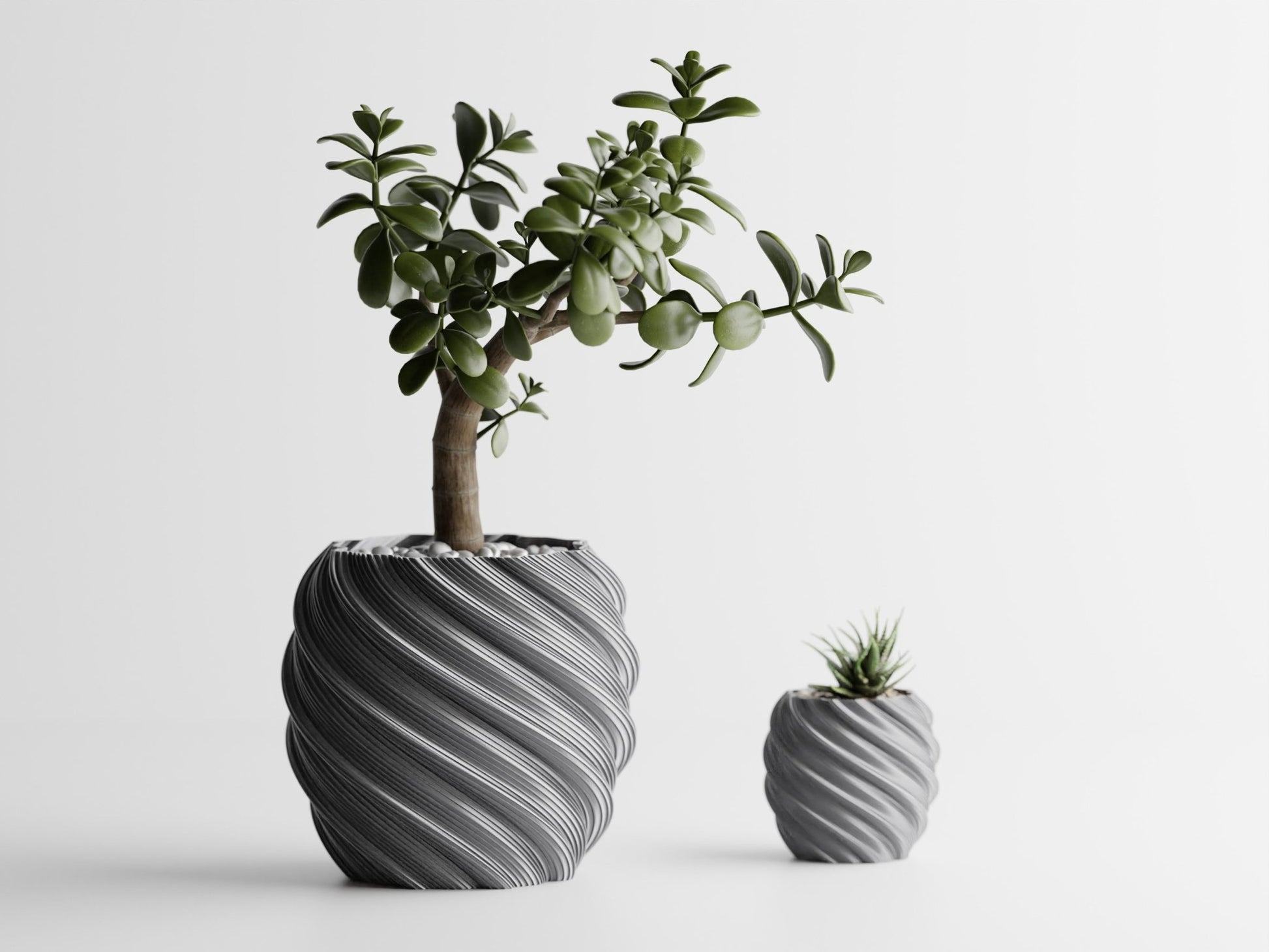 Ribbed Elegance Plant Pot - BLB3D Printing