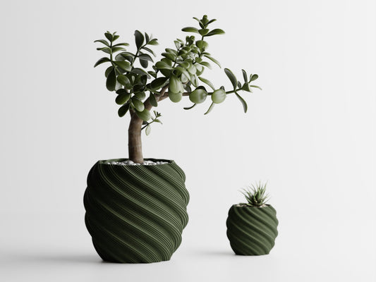 Ribbed Elegance Plant Pot - BLB3D Printing